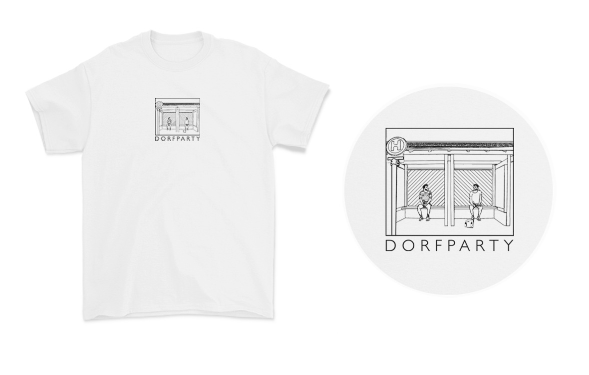  Dorfparty, Unisex-Shirt, weiß 